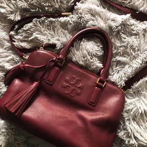 Tory Burch double zip satchel